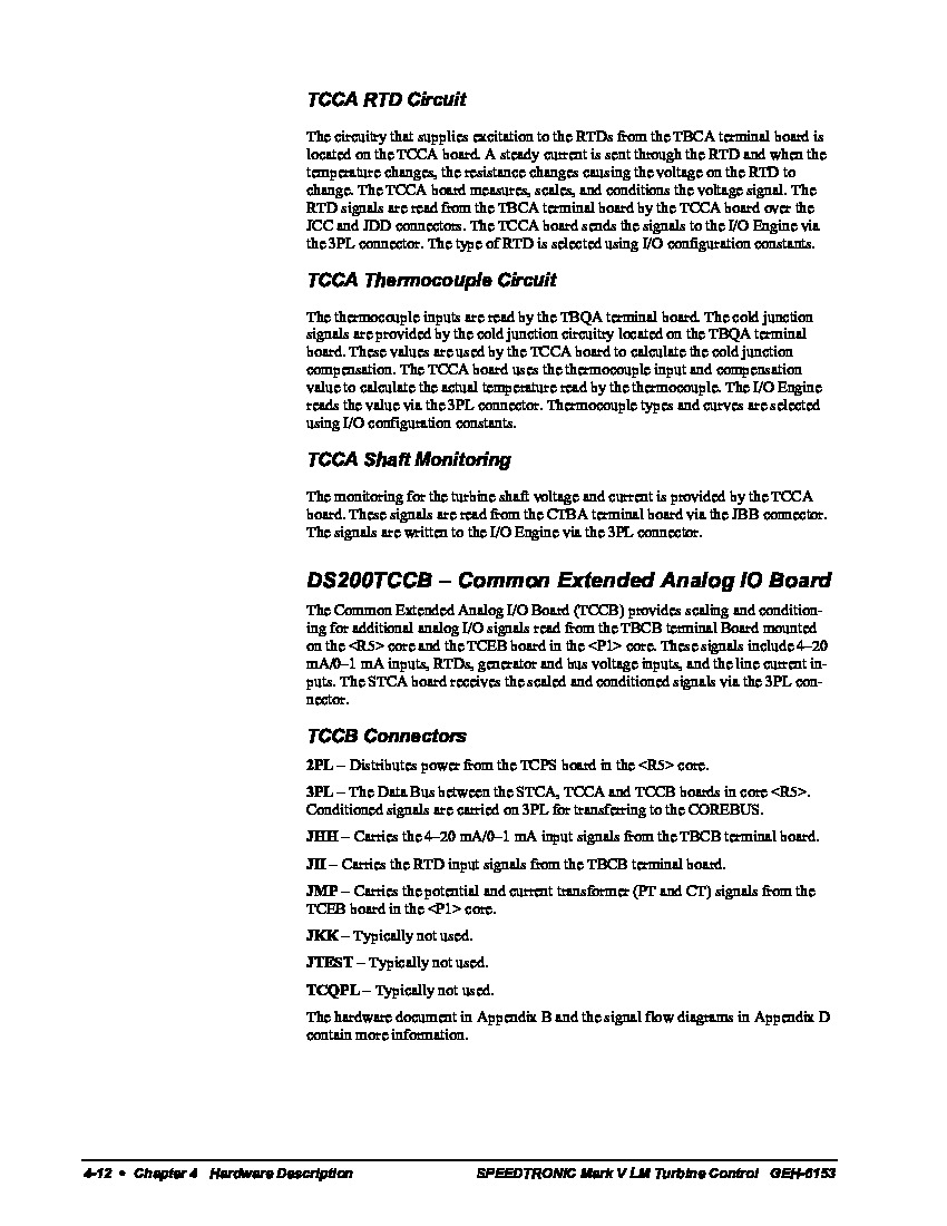 First Page Image of DS200TCCBG8BED Data Sheet GEH-6153.pdf